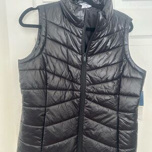 NEW Calvin Klein Black Puffer Vest Medium